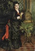 Pierre Renoir Woman with a Parrot(Henriette Darras) Spain oil painting artist